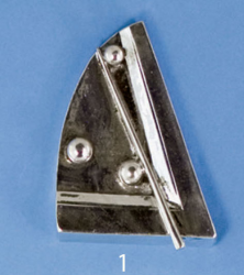 3338-01 Aplic resina Metal·litzat 9CM 9CM