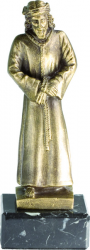 N003 Painted Christ, Imitation Bronze 20cm