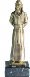 N004 Painted Christ, Imitation Bronze 22cm